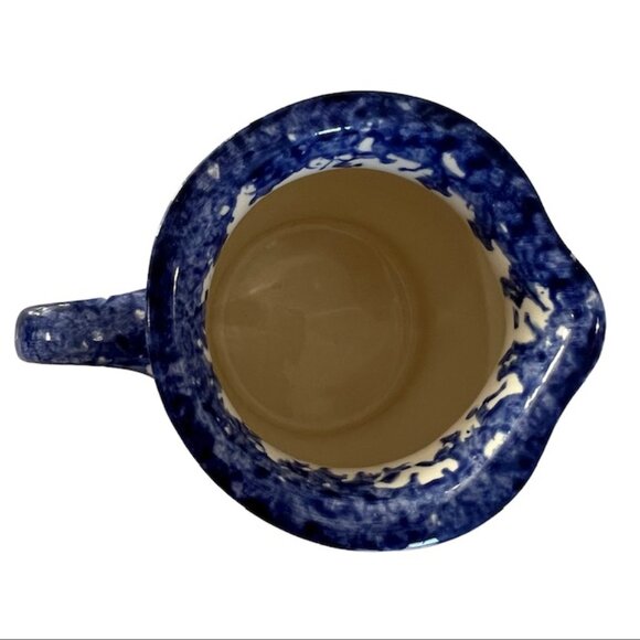 Molly Dallas Spatterware Pottery - Cream and Lidded Sugar Bowl Set - Signed - Picture 8 of 11